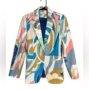 Colorful Abstract Women's Blazer